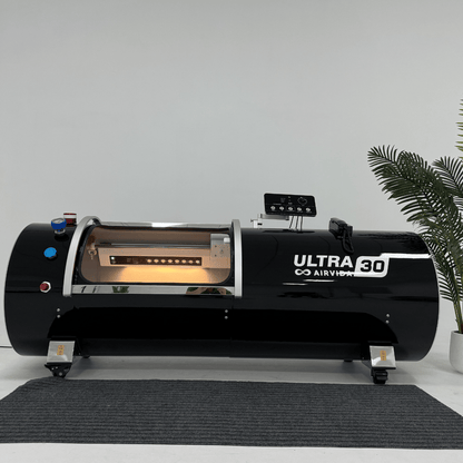 Airvida Ultra Hard Shell Lying Hyperbaric Chamber — 1.3 / 1.5 / 1.7 / 2.0 ATA, Three Widths