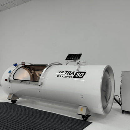 Airvida Ultra Hard Shell Lying Hyperbaric Chamber — 1.3 / 1.5 / 1.7 / 2.0 ATA, Three Widths