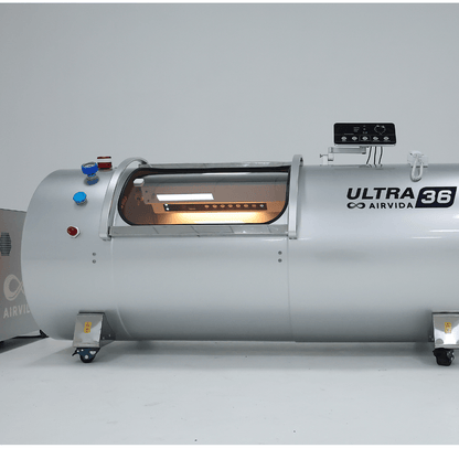 Airvida Ultra Hard Shell Lying Hyperbaric Chamber — 1.3 / 1.5 / 1.7 / 2.0 ATA, Three Widths