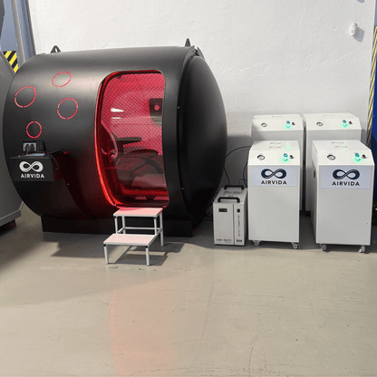 Airvida Phoenix Multiplace Hyperbaric Chamber — Hard Shell, 2.0 ATA, BIBS, Expandable to 6