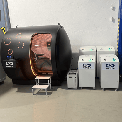 Airvida Phoenix Multiplace Hyperbaric Chamber — Hard Shell, 2.0 ATA, BIBS, Expandable to 6