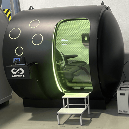 Airvida Phoenix Multiplace Hyperbaric Chamber — Hard Shell, 2.0 ATA, BIBS, Expandable to 6