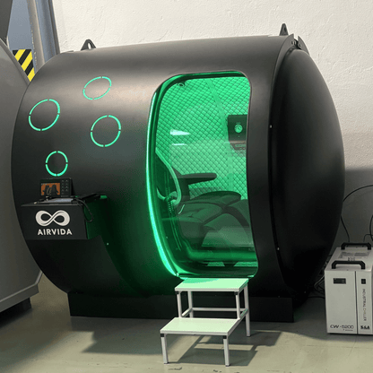 Airvida Phoenix Multiplace Hyperbaric Chamber — Hard Shell, 2.0 ATA, BIBS, Expandable to 6