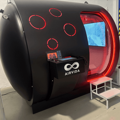 Airvida Phoenix Multiplace Hyperbaric Chamber — Hard Shell, 2.0 ATA, BIBS, Expandable to 6