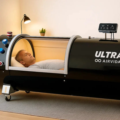 Airvida Ultra Hard Shell Lying Hyperbaric Chamber — 1.3 / 1.5 / 1.7 / 2.0 ATA, Three Widths