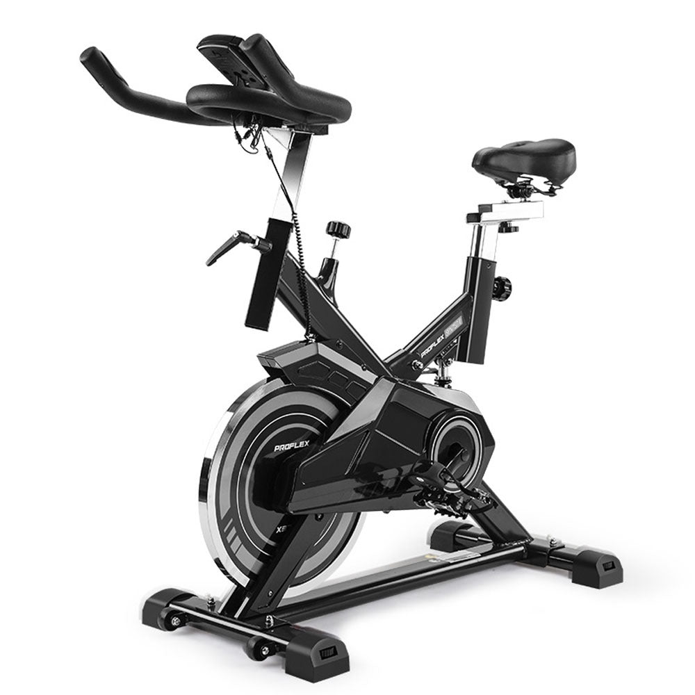 PROFLEX SPN750 II Spin Bike – 13 kg Flywheel, Belt Drive, LCD Console