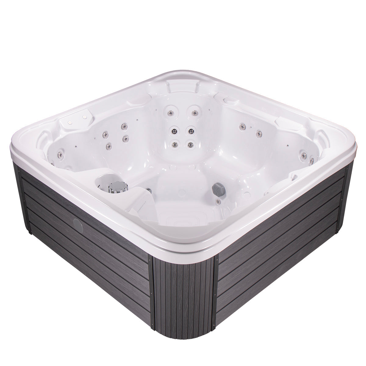 Buenospa Vacation Hot Tub – 7-Seat Spa for Rental Properties with 44 Jets, Optional Wi-Fi Remote Control (WM00835)