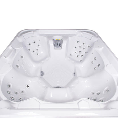 Buenospa Vacation Hot Tub – 7-Seat Spa for Rental Properties with 44 Jets, Optional Wi-Fi Remote Control (WM00835)