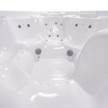 Buenospa Vacation Hot Tub – 7-Seat Spa for Rental Properties with 44 Jets, Optional Wi-Fi Remote Control (WM00835)
