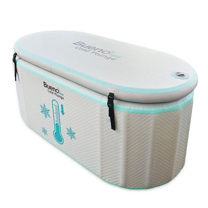 Buenospa Alaska Home Inflatable Cold Plunge Tub with Chiller/Heater – 1 Person, 66 Gallon (WM00853)