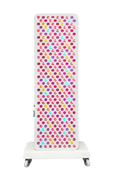 Nicebeam LumaSpectrum 9 Pro 9-Wavelength Red and Near-Infrared LED Light Panel, 320 LEDs, 480–1060 nm, 35.4 x 11 in. Panel with Remote Control and Timer