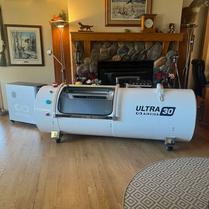 Airvida Ultra Hard Shell Lying Hyperbaric Chamber — 1.3 / 1.5 / 1.7 / 2.0 ATA, Three Widths