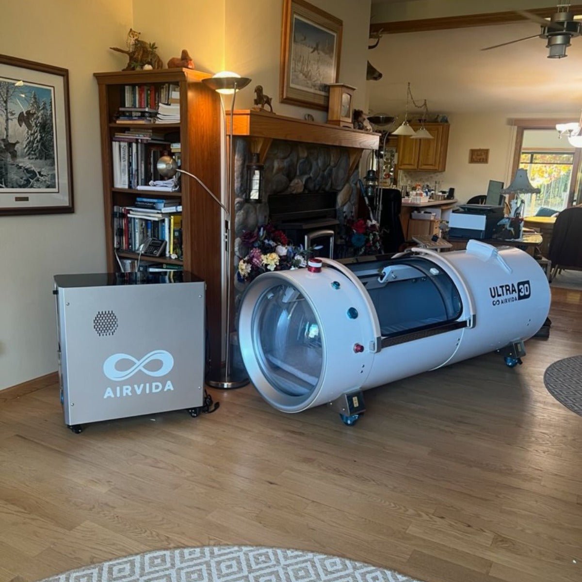 Airvida Ultra Hard Shell Lying Hyperbaric Chamber — 1.3 / 1.5 / 1.7 / 2.0 ATA, Three Widths