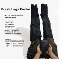 Pneumatic Compression Leg Recovery System Foot Massager for Circulation and Relaxation Calf Massage Reduce Muscle Tension Device