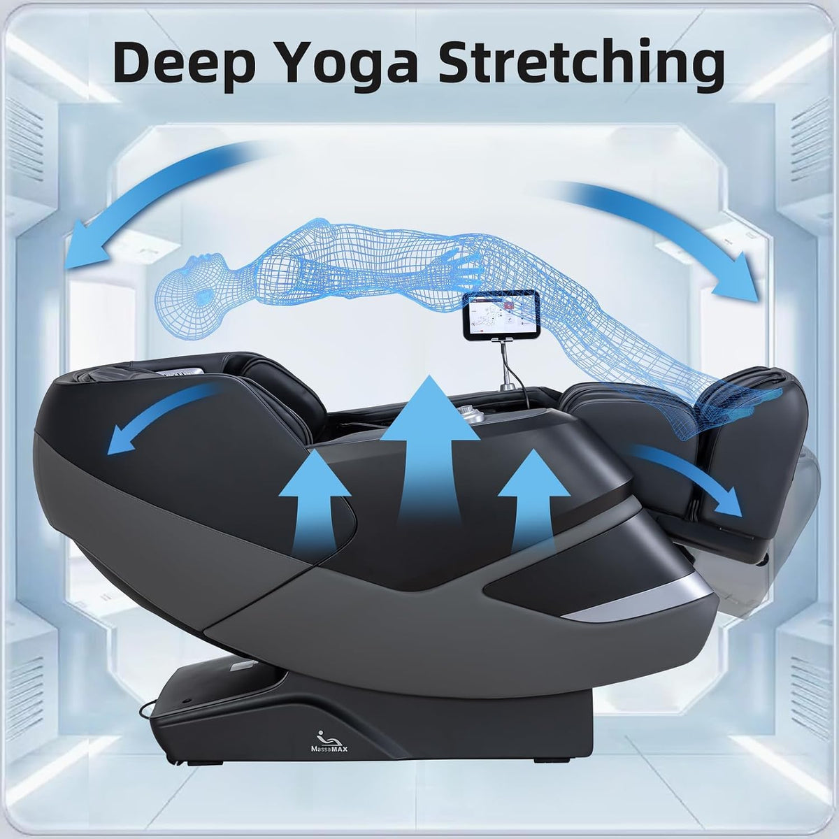MT339 4D Massage Chair Full Body Recliner, OTA Update, Deep Black