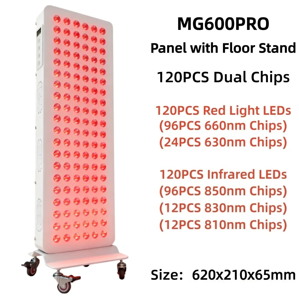 Dual Chip Red Light Therapy Panel Lamp 630Nm 660Nm near Infrared Therapy Light 810Nm 830Nm 850Nm LED Beauty Devices Face Body
