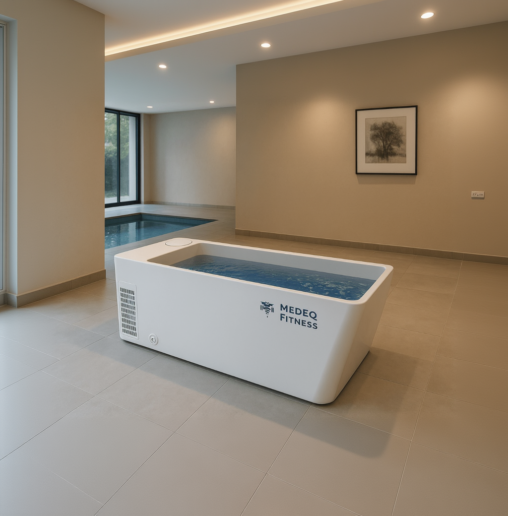 Gurgle Acrylic All-In-One Cold & Hot Plunge Pool with Built-In 1 HP Chiller/Heater and Massage Jets