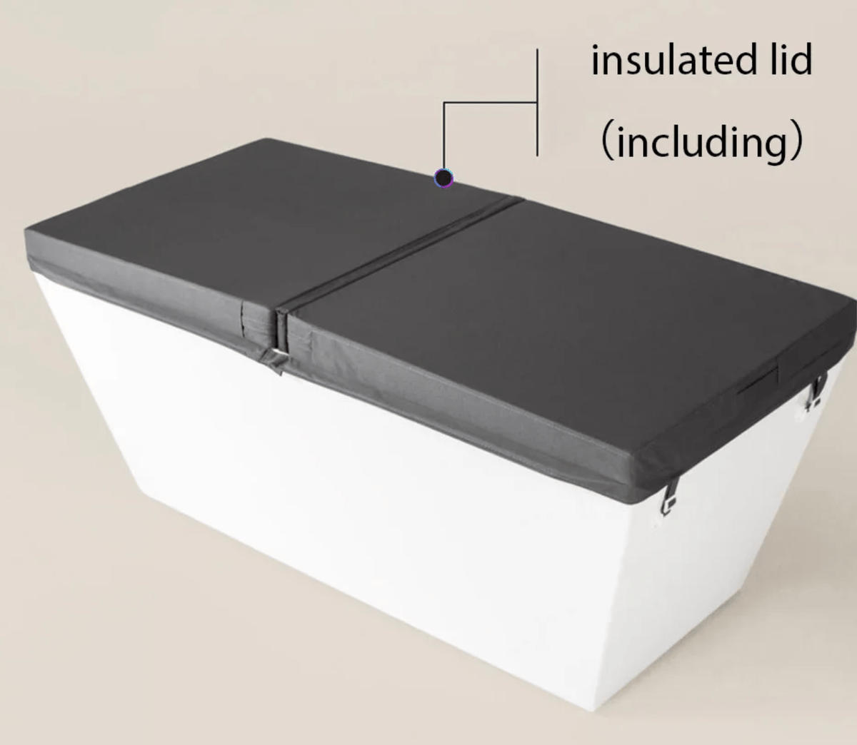 Gurgle Acrylic All-In-One Cold & Hot Plunge Pool with Built-In 1 HP Chiller/Heater and Massage Jets