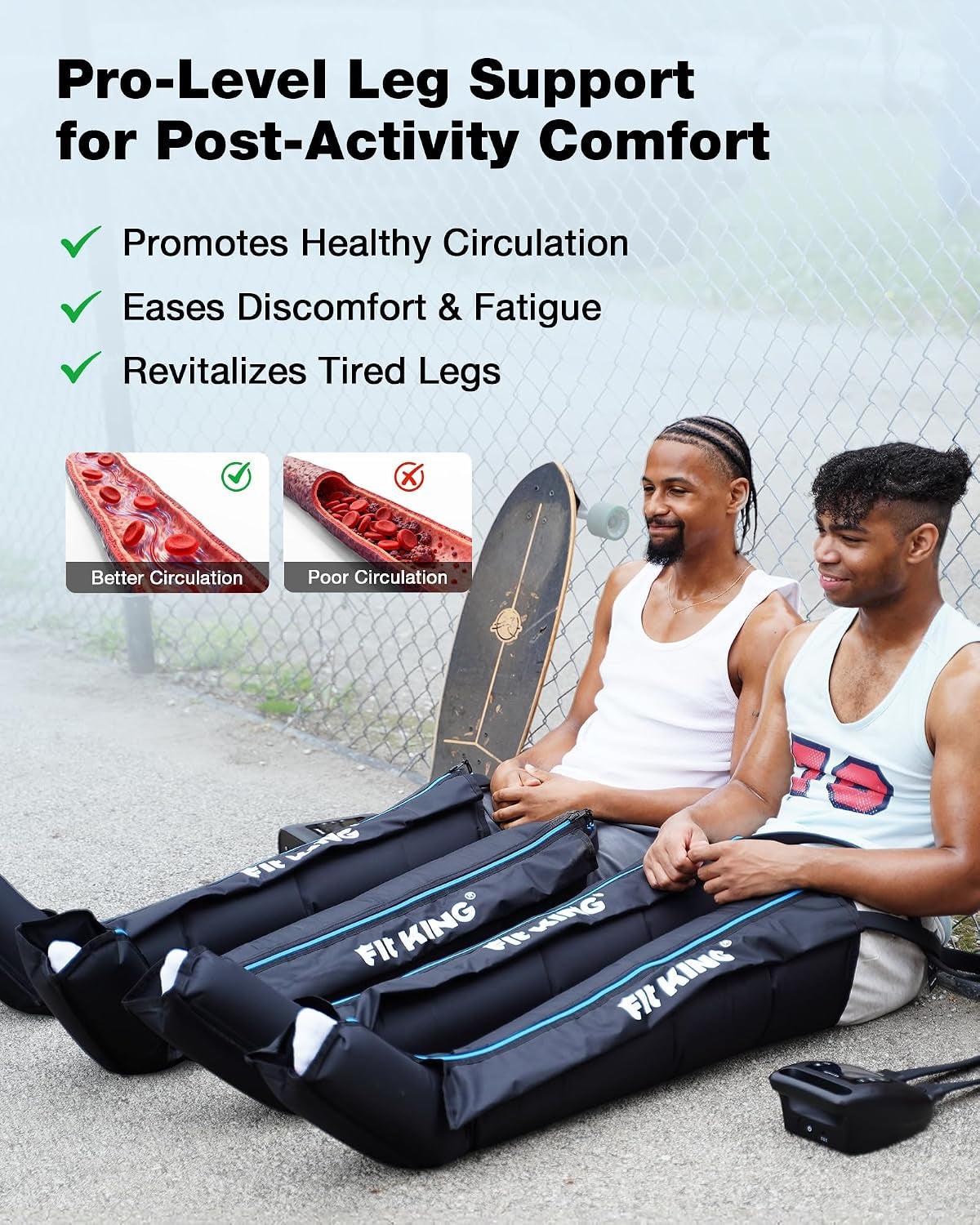 Air Compression Recovery System, Cordless Full Leg Massager