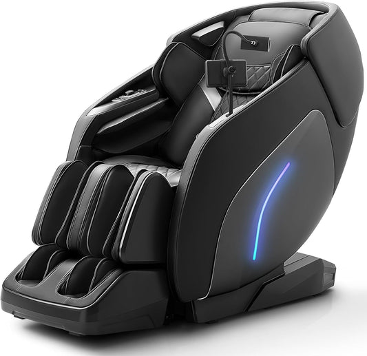 4D Full Body Massage Chair W/ Leg Kneading, Zero Gravity & 53 in SL Track