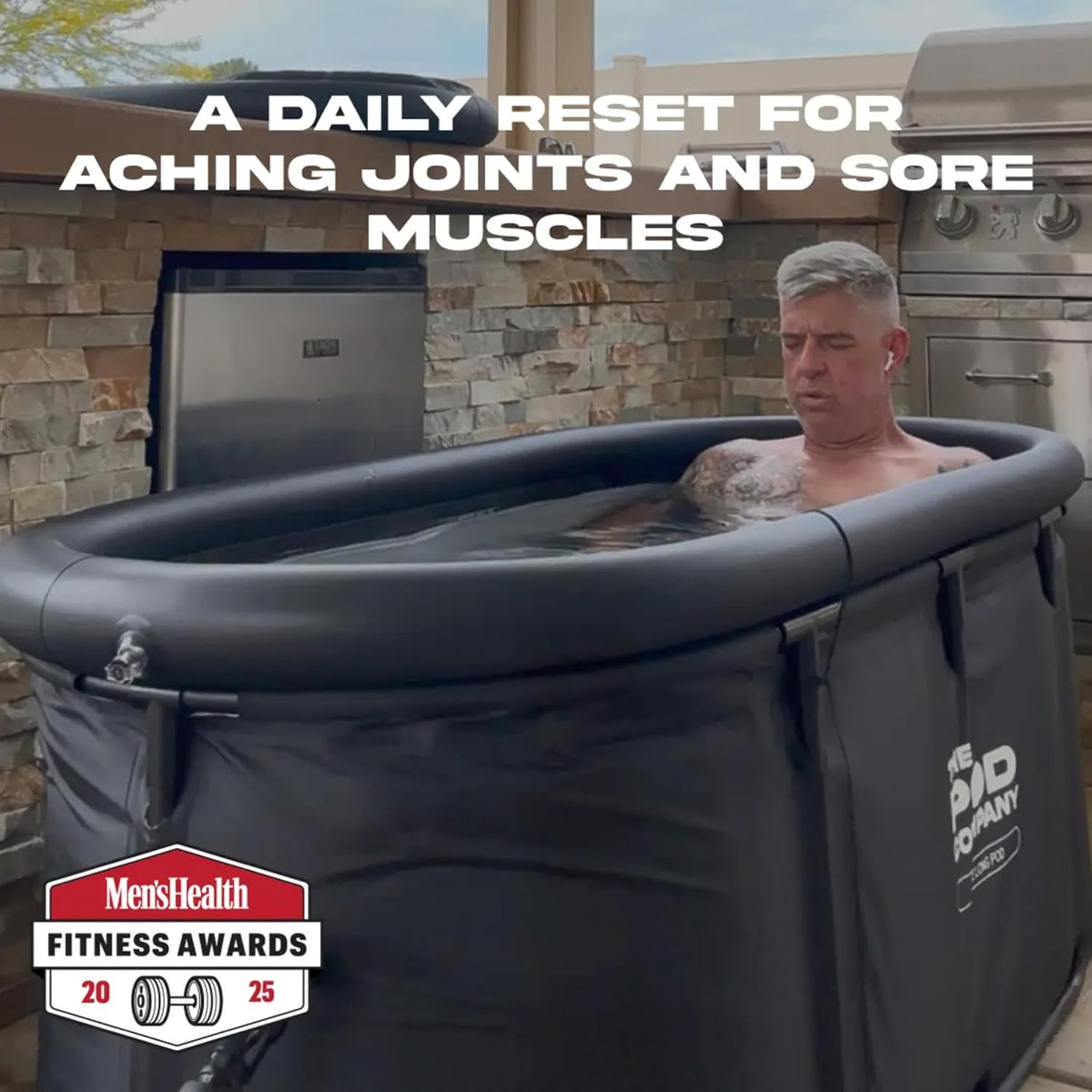The Pod Chiller 2.0 for Cold Plunge Tubs, Wifi App Control, Cools to 37°F, 145 GPH Water Filtration & Circulation System, Energy Efficient Cold Therapy Chiller for Ice Baths & Recovery