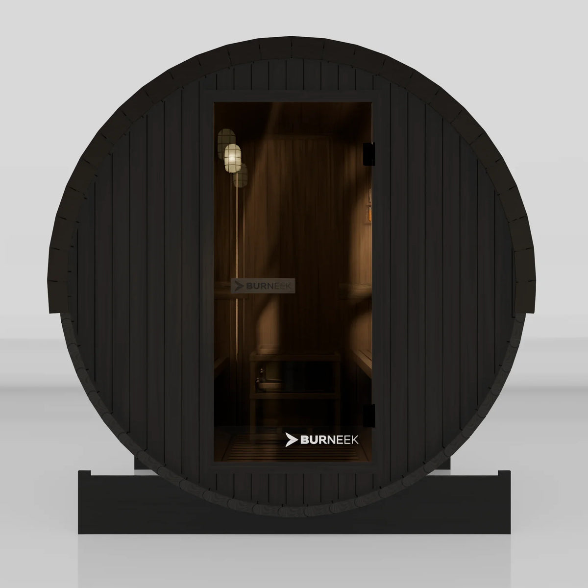 Burneek® Basalt: 2-Person Outdoor Barrel Sauna