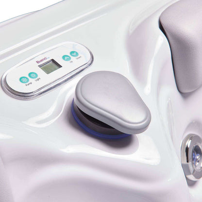 Buenospa Atlanta Hot Tub – 3-Seat Spa with Two Reclining Lounges, 37 Jets, 29.5 in. Height for Doorway Access (WM00760)