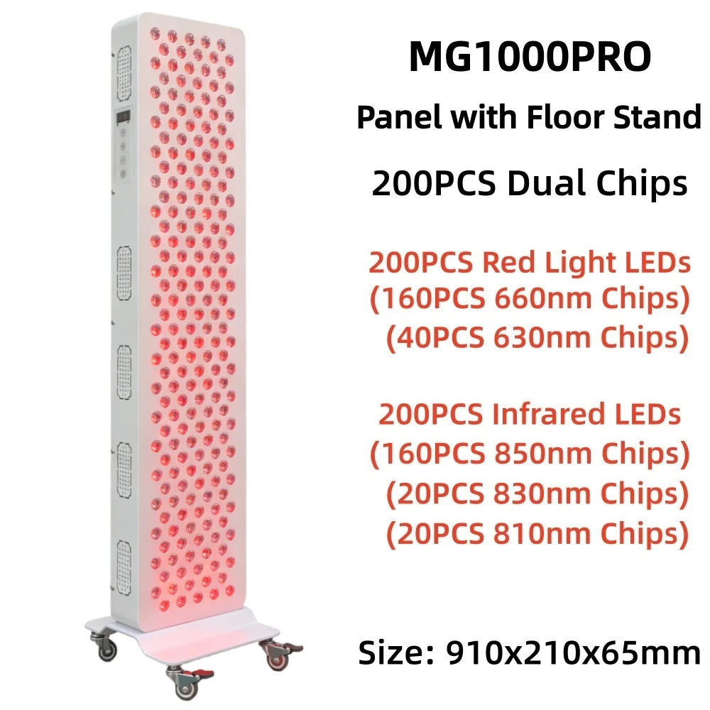 Dual Chip Red Light Therapy Panel Lamp 630Nm 660Nm near Infrared Therapy Light 810Nm 830Nm 850Nm LED Beauty Devices Face Body