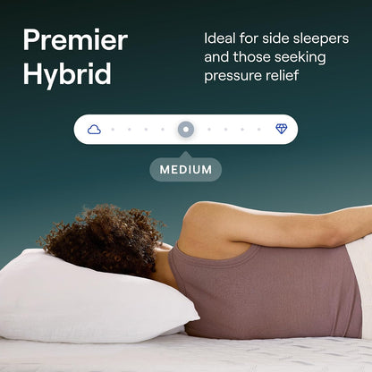 Nectar Premier 13” Hybrid Mattress, Full, Medium Feel, 1-Year Trial