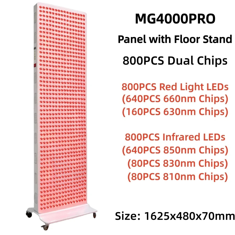 Dual Chip Red Light Therapy Panel Lamp 630Nm 660Nm near Infrared Therapy Light 810Nm 830Nm 850Nm LED Beauty Devices Face Body