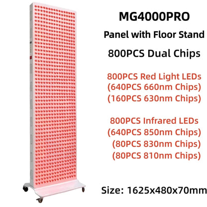 Dual Chip Red Light Therapy Panel Lamp 630Nm 660Nm near Infrared Therapy Light 810Nm 830Nm 850Nm LED Beauty Devices Face Body