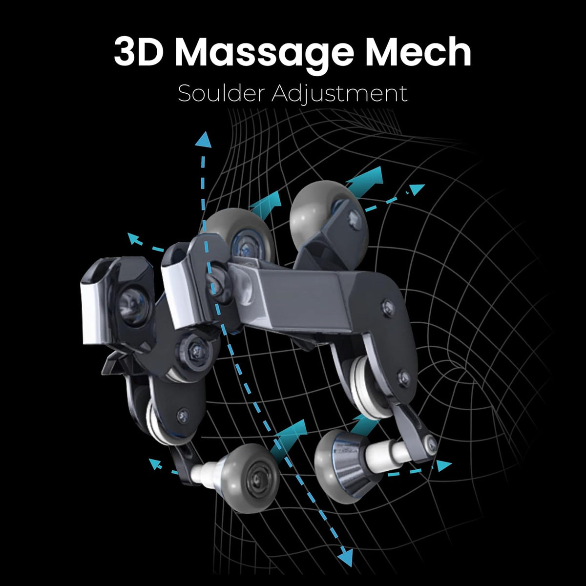 Osaki Titan Quantum Black Massage Chair with 3D Sl-Track Rollers, 3 Step Zero Gravity, Full Body Airbag Massage, Intelligent Voice Control, Back & Calf Heat and Foot Roller Massage
