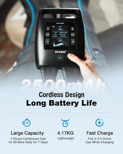 Air Compression Recovery System, Cordless Full Leg Massager
