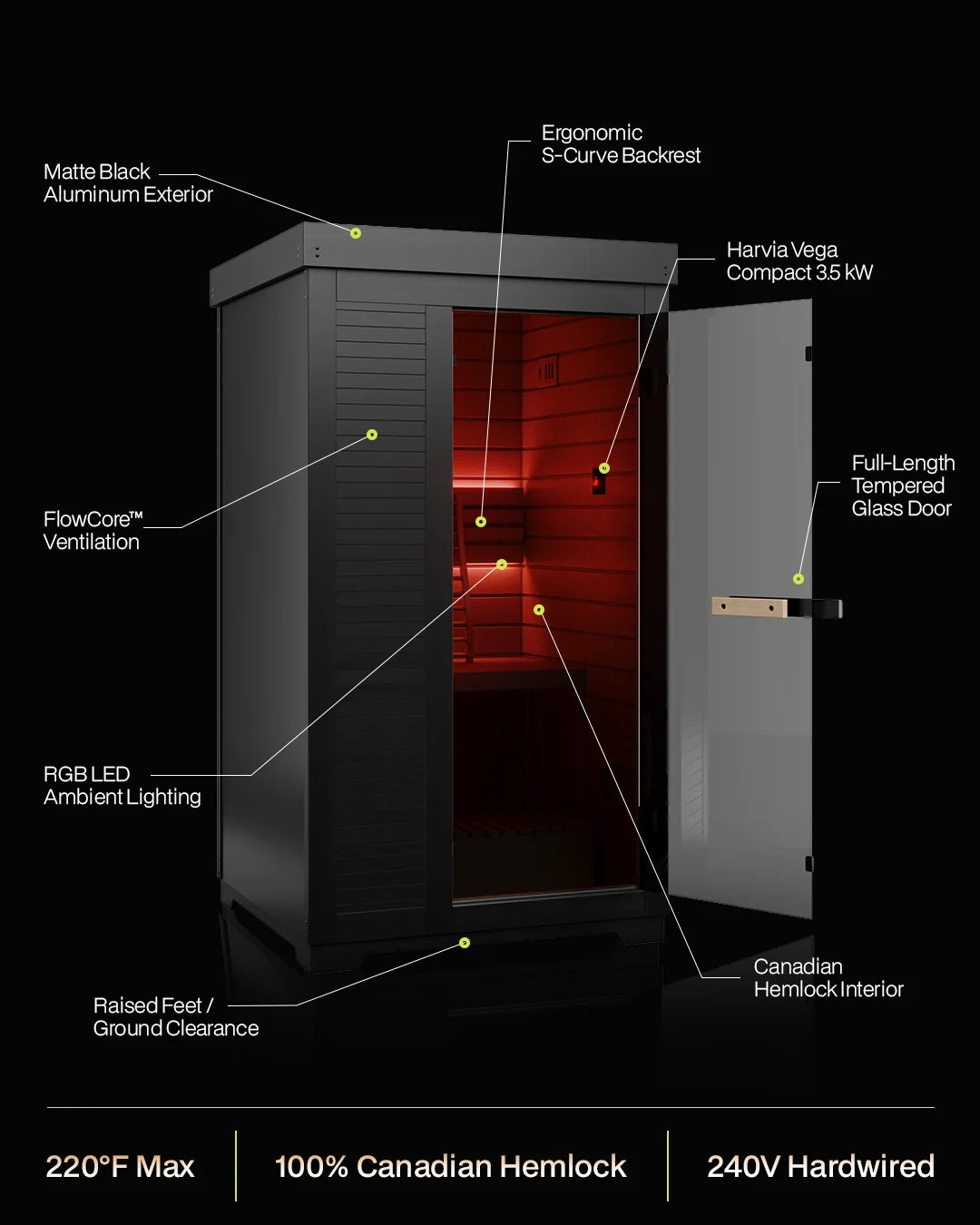 ® Forge 1-Person: Traditional Finnish Sauna