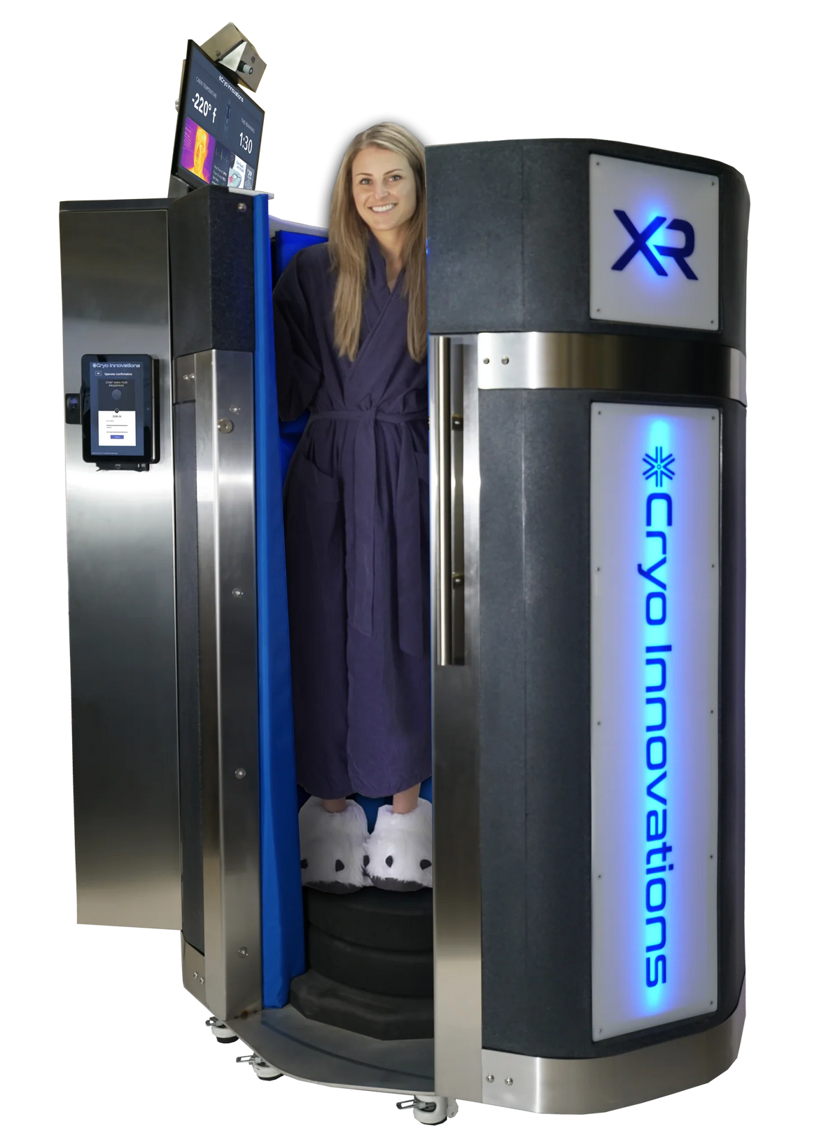 Vacuactivus Antarctica Electric Cryotherapy Chamber — Nitrogen-Free, Head-Out, Simple or Grand