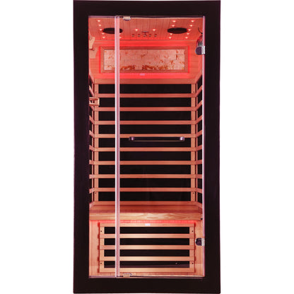 Single-Person Far Infrared Sauna – Hemlock Cabin with Starlight Ceiling