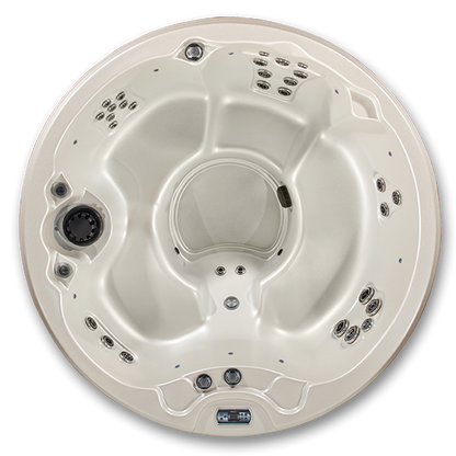 Aspen Spas Northstar 5-Person Round Hot Tub – 81 in., 24 or 30 Jets, 110V or 220V, Made in USA