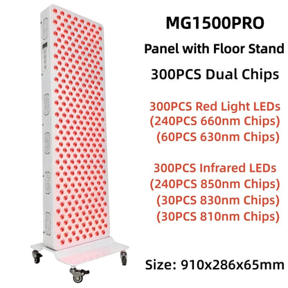 Dual Chip Red Light Therapy Panel Lamp 630Nm 660Nm near Infrared Therapy Light 810Nm 830Nm 850Nm LED Beauty Devices Face Body