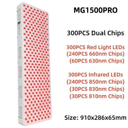 Dual Chip Red Light Therapy Panel Lamp 630Nm 660Nm near Infrared Therapy Light 810Nm 830Nm 850Nm LED Beauty Devices Face Body