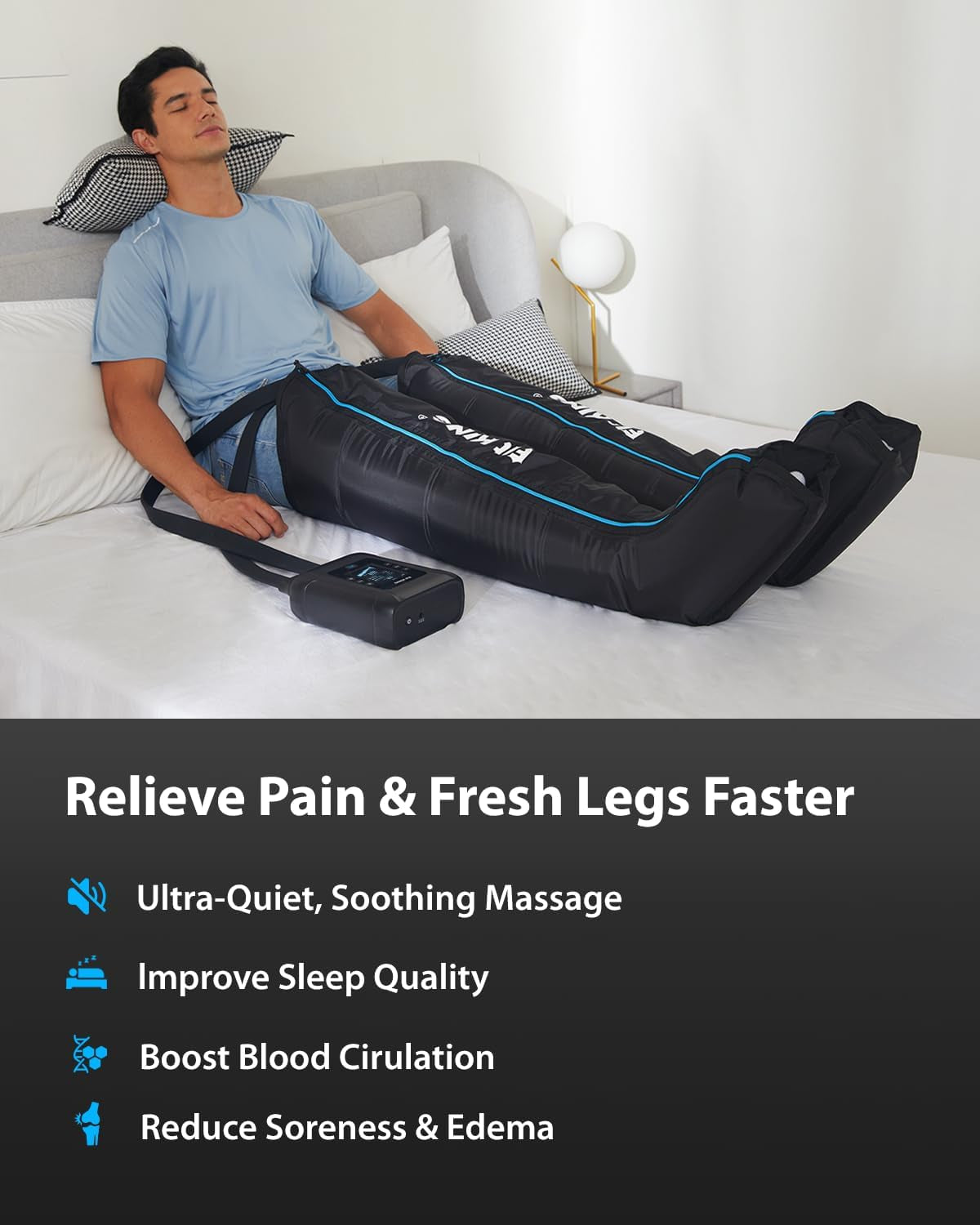Air Compression Leg Massager Recovery System Cordless S