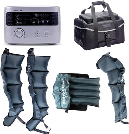 Lx9Max Full Body (A) - Sequential Air Compression Recovery System : Device + Legs (L) + Arm + Waist + Bag