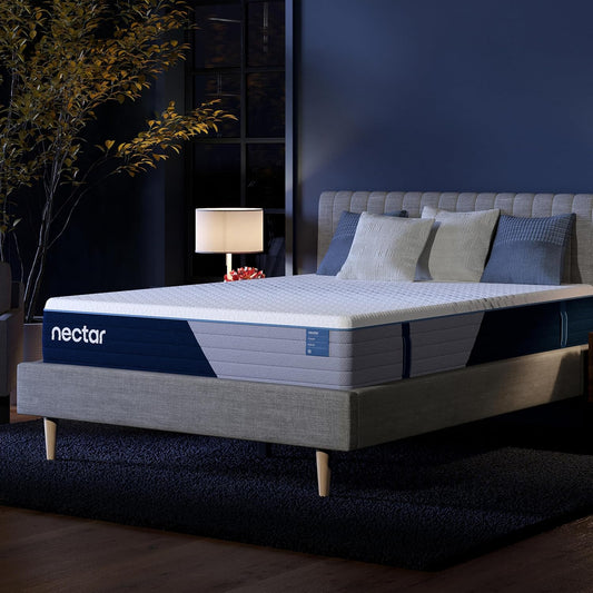 Nectar 12” Hybrid Mattress, Twin, Medium Firm, 1-Year Trial