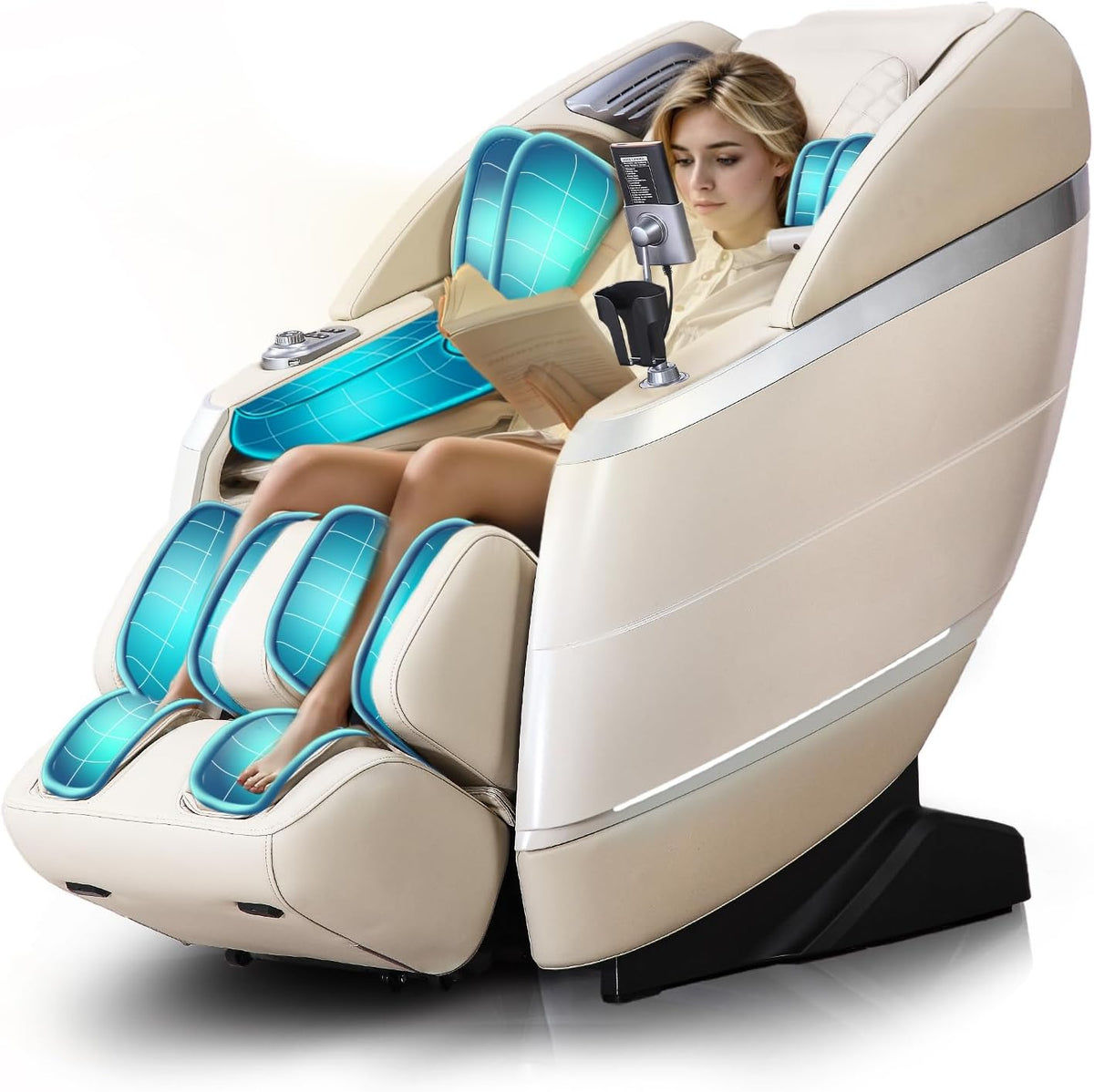 4D Massage Chair Full Body Zero Gravity Recliner,36 Airbags