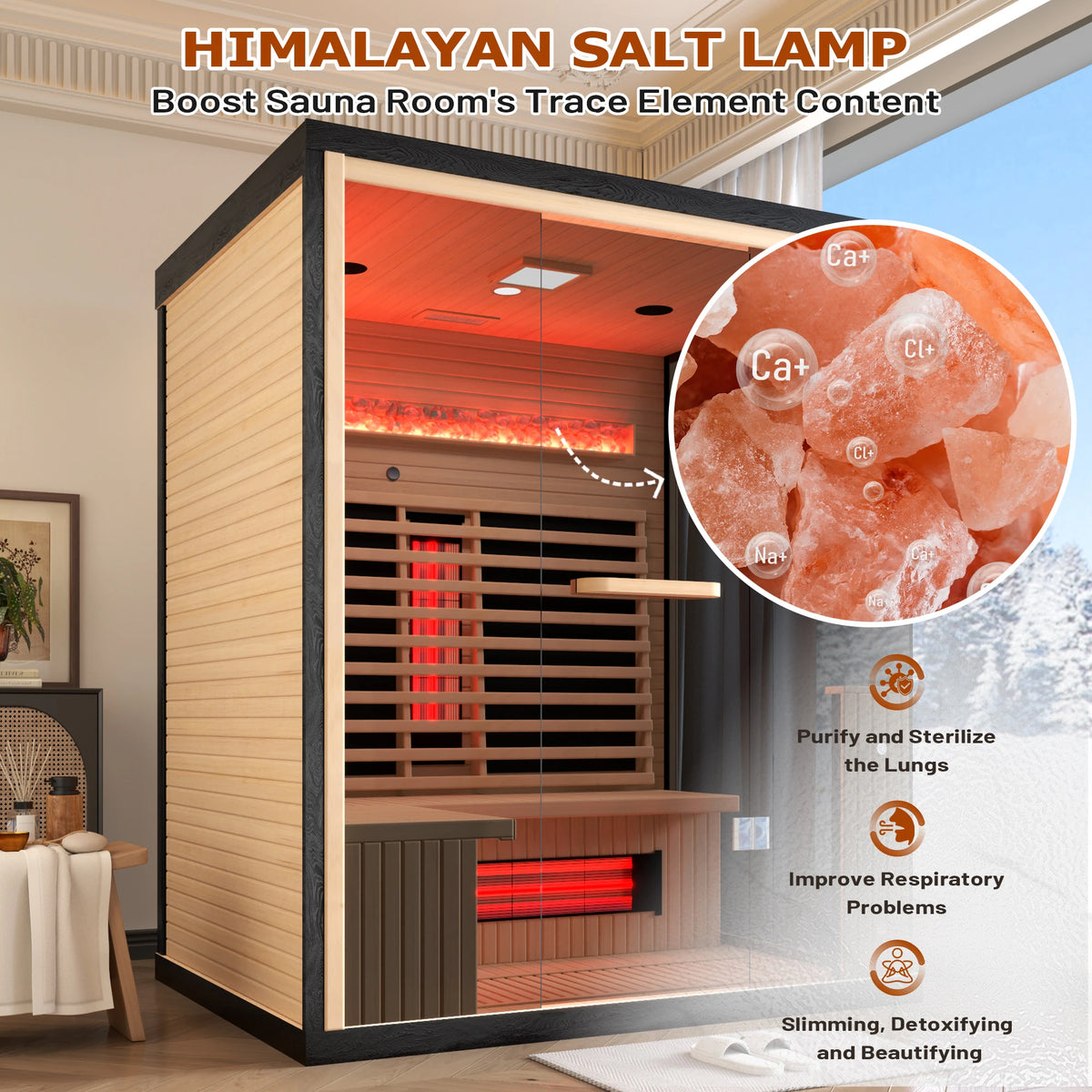 Infrared & Steam Sauna (Varied Sizes & Shapes)