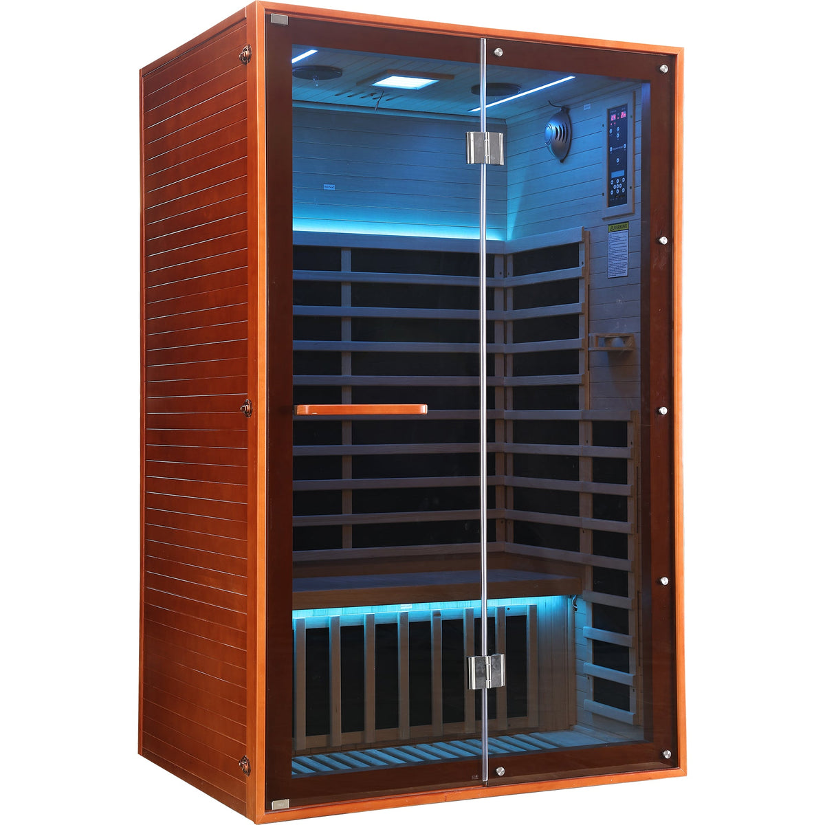 Two-Person Far Infrared Sauna – Canadian Hemlock with 7 Carbon Heating Panels