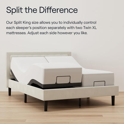 Nectar Premier Full Adjustable Base & 13” Hybrid Mattress (New) - Head & Foot Incline - Medium Firm Memory Foam & Coils - Cooling Upgrade - 3 Massage Settings - 365-Night Trial & Forever Warranty