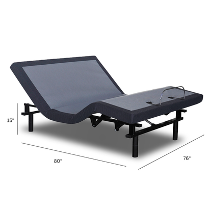 BT3000 King Adjustable Bed Base With Head and Foot Position Adjustment