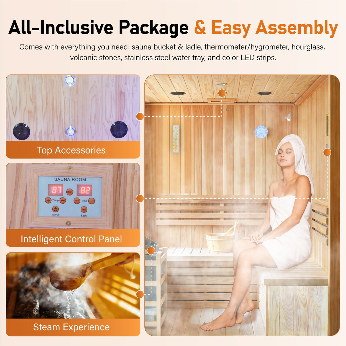 6000W Outdoor Traditional Steam Sauna