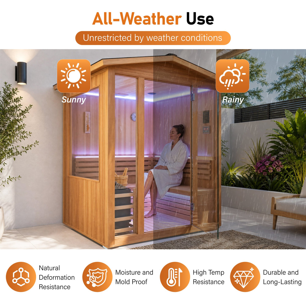 6000W Outdoor Traditional Steam Sauna