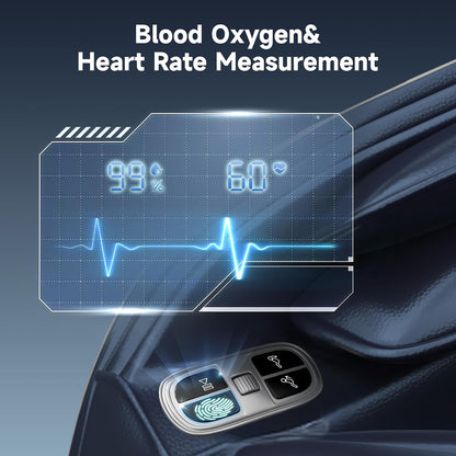 Massage Chair Full Body with Unique Phone Controller,Heart and Blood Measurement, Zero Gravity 3D Sl-Track Recliner with APP Control, Child Lock,Pause Button, Back Pad, Favor-06, Blue